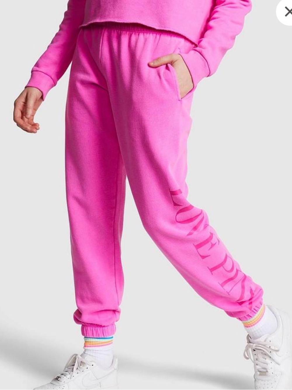 Victoria’s Secret Love Pink Fleece Classic sweatpants XL